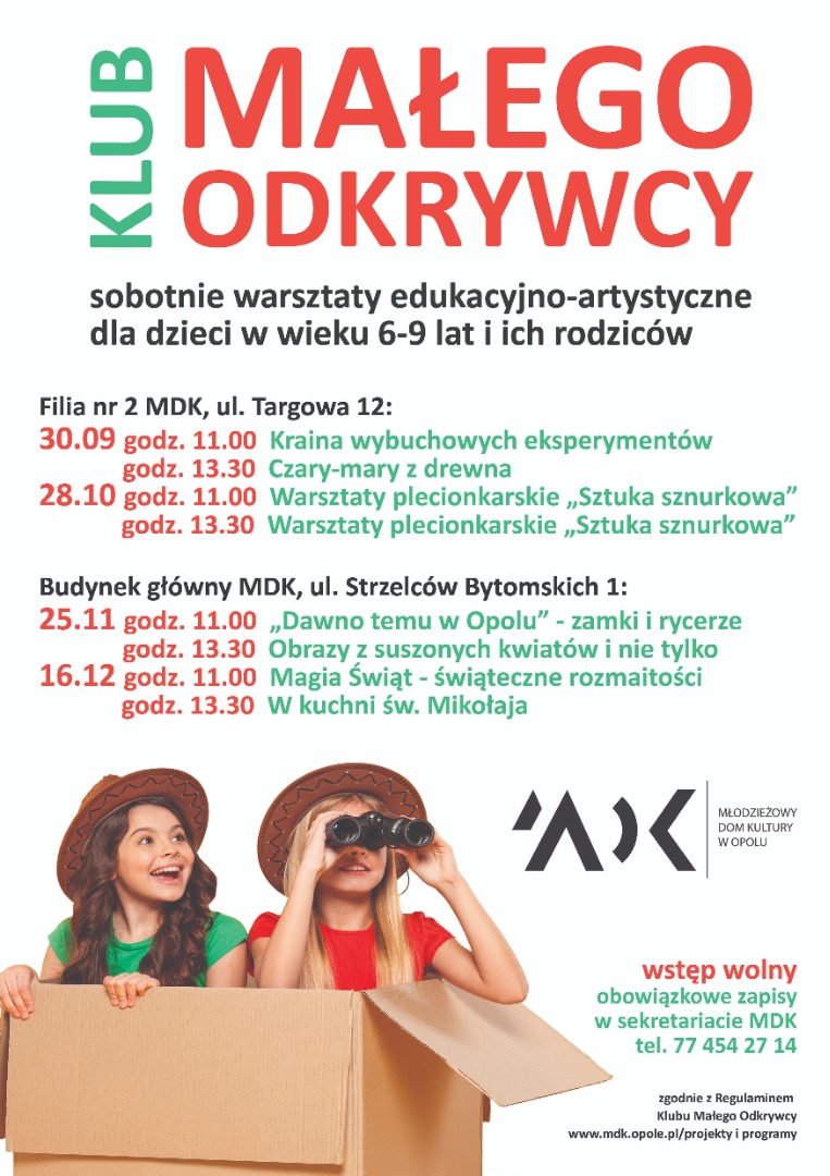 Klub Małego Odkrywcy 2023