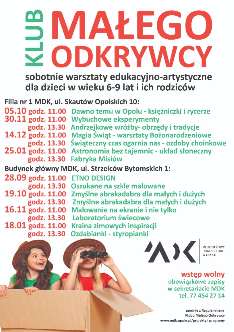 Klub Małego Odkrywcy 2024 (afisz)